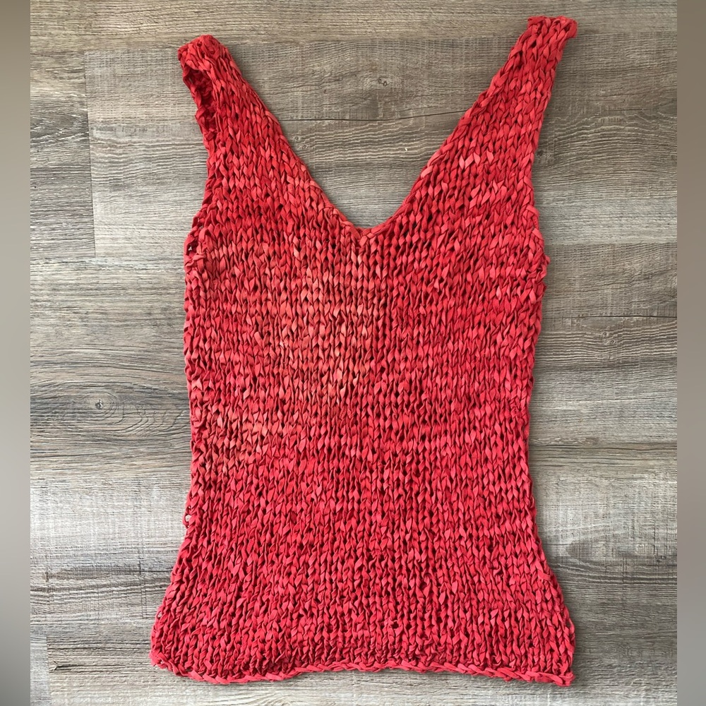 Vintage Dana Buchanan Suede Knit Top